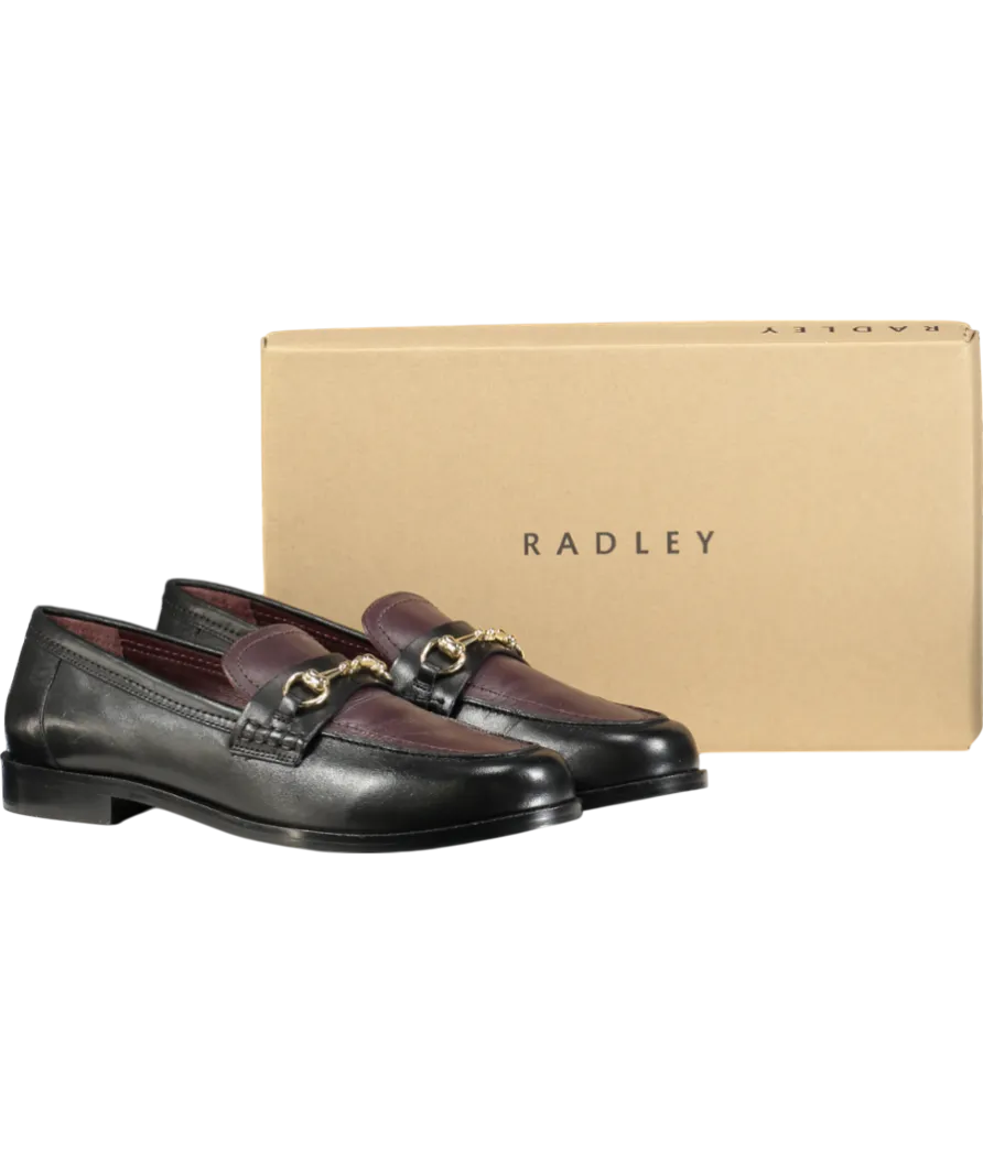 Radley London Black Burlington Row Saddle Loafer UK 8 EU 41 👠