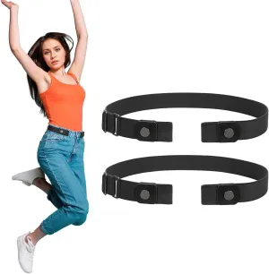 SUOSDEY No Buckle Invisible Stretch Belts for Men/Women Belt for Jeans pants No Hassle,No Bugle