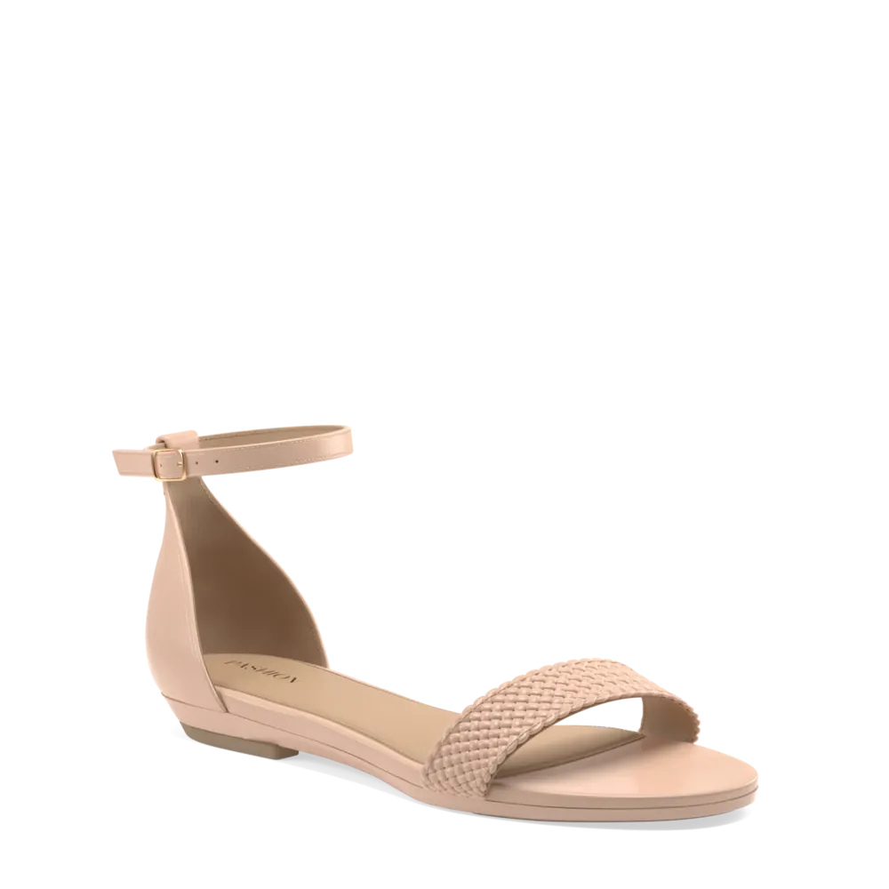 The Pashionista - Sand Braid   Block Heel Kit 4 Sand - FINAL SALE